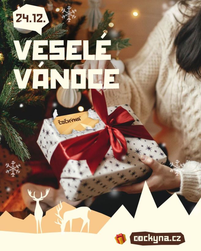 Veselé Vánoce všem!🎄 Užijte si klidné svátky, krásné chvíle s rodinou a hezké křupání u vánočních pohádek.🤎 Tým Čočkýny
